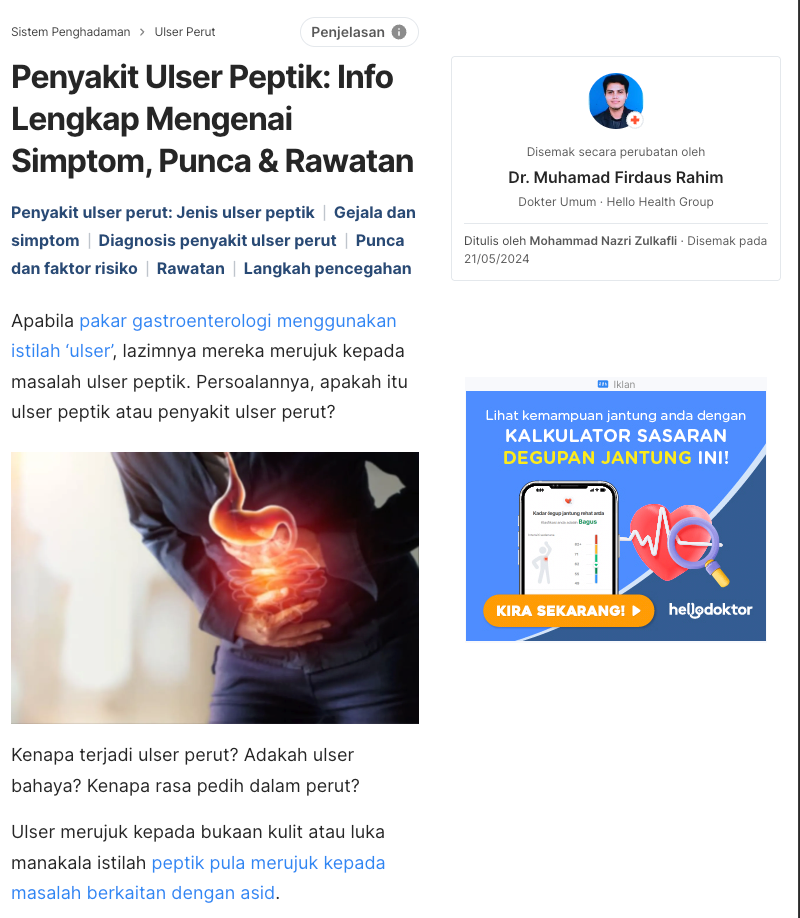 Laporan akhbar gastrik dan GERD