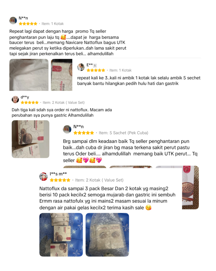 Review pelanggan Nattoflux
